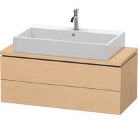 Duravit Vasque L-Cube LC580903030 102 x 47,7 cm chêne naturel pour console, 2 tiroirs