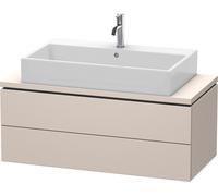 Meuble sous-lavabo Duravit L-Cube pour console, Compact, suspendu, 2 tiroirs, 1020x400x477mm, LC580908383, Couleur: Décor taupe super mat