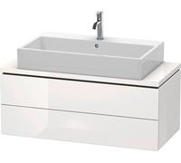 Meuble sous-lavabo Duravit L-Cube pour console, Compact, suspendu, 2 tiroirs, 1020x400x477mm, LC580908585, Couleur: Laque brillante blanche