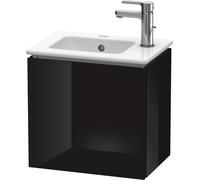 Meuble sous-lavabo Duravit L-Cube suspendu, 1 porte, charnière à droite, 420mm, pour Me by Starck 072343, LC6272R4040, Couleur: Laque noire brillante