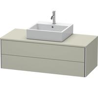Meuble sous-lavabo Duravit XSquare 120,0 x 54,8 cm, 2 tiroirs, XS491206060, Couleur: Laque mate taupe soie