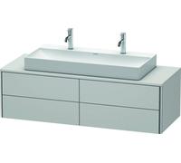 Meuble sous-lavabo Duravit XSquare 140,0 x 54,8 cm, 4 tiroirs, pour lavabo Vero Air, XS4915M3939, Couleur: Laque mate en soie Nordic White