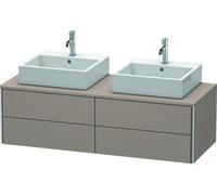 Meuble Double Vasque Duravit XSquare Basalte Mat 400x1400x548mm XS4916B4343