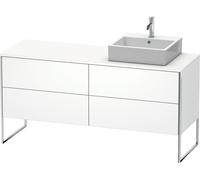 Meuble sous-lavabo Duravit XSquare 160,0 x 54,8 cm, 4 tiroirs, XS4924R1818, Couleur: Décor blanc mat