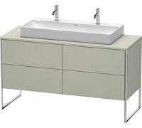 Meuble sous-lavabo Duravit XSquare Vanity 140,0 x 54,8 cm, 4 tiroirs, pour lavabo Vero Air 235010, XS4925M6060, Couleur: Laque mate taupe soie