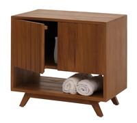 Meuble sous-lavabo en Teck HWC-M92, Meuble lavabo, Teck de qualité B-Grade (Bois de cœur, 20-30 Ans), 61x65x40cm
