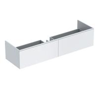 Meuble sous lavabo Geberit Xeno2 2 tiroirs 159,5x47cm blanc mat 500.346.01.1