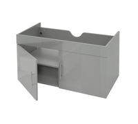 Meuble sous-lavabo MENDLER HWC-D16 brillant 90cm gris Gris G