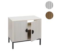 Meuble sous lavabo MCW-O42 MDF mélaminé 62x63x35cm aspect bois brun