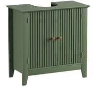 Meuble sous lavabo salle de bain Moderne , U sous Le lavabo 2 Portes et Un Compartiment Adapté pour Les salles de Bain