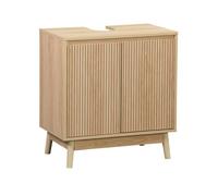 Meuble sous lavabo scandinave décor bois Linear