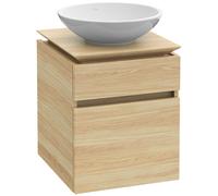 Meuble sous-lavabo Villeroy & Boch Legato B566, 450x550x500mm, centre lavabo, éclairage LED, B566L0RH, Couleur: Chêne du Kansas