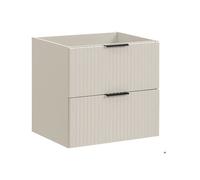 Meuble sous lavabo - VIVALDI - Adel Kashmir - 60 cm - 2 tiroirs - MDF avec fermeture douce