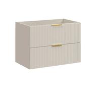 Meuble sous lavabo - VIVALDI - Adel Kashmir - 80 cm - 2 tiroirs - MDF avec fermeture douce