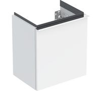 Meuble sous lave-mains 38 Geberit iCon 1P charn à droite poignée Chrome Blanc b - GEBERIT 502.300.01.2