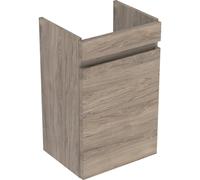 Meuble sous lave-mains 45 cm Geberit Renova Plan 1 porte Noyer Carya - GEBERIT 501.902.JR.1
