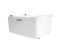 Meuble sous machine à laver HWC-E50, estrade, piédestal, châssis, tiroir 33x61x52cm blanc