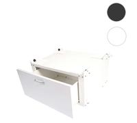 Meuble sous Machine à Laver HWC-E50, Estrade, piédestal, châssis, tiroir 33x61x52cm Noir
