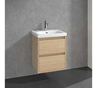 Meuble sous Nordic Oak vasque Skyla C79300VJ 2 tiroirs, 522 x 596 x 424 mm, Villeroy und Boch