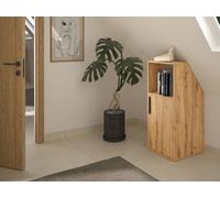 Meuble sous pente 1 porte et 1 niche - Coloris : Naturel - ADEZIO