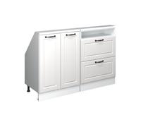 Meuble sous pente R-Line 120cm Lot de 2 Blanc campagne/Blanc Vicco 58130
