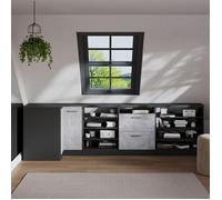 Meuble sous pente Rion, 80x81.8cm 4 compartiments, 60 cm de profondeur, Anthracite, Vicco 60478