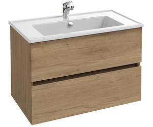 Meuble sous plan-vasque TOLBIAC 80 cm 2 tiroirs chêne colorado JACOB DELAFON EB2352-ECD