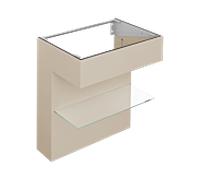 Meuble sous-vasque ART Keuco Edition 11 32510520800 80x87x49cm, avec étagère, finition satinée, sable