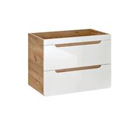 Meuble sous vasque - ARUBA - Archipel White - Blanc brillant - MDF - 80x45x59 cm