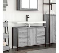vidaXL Meuble sous-vasque avec tiroirs Sonoma gris 90 x 34,5 x 60 cm