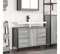 vidaXL Meuble sous-vasque avec tiroirs Sonoma gris 90 x 34,5 x 60 cm