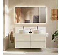 Duravit Meuble sous-lavabo Balcoon suspendu Tip-on 570×1200×534mm Ivoire BA50170JDID0000