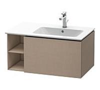 Duravit L-Cube meuble sous-lavabo LC619207575 82x48,1x40cm, 2000 coulissant, lavabo à droite, lin