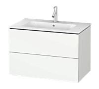 Meuble sous-vasque Duravit L-Cube LC624101818 suspendu, 82 x 55,5 x 48,1 cm, 2 tiroirs, blanc mat