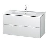 Meuble sous-vasque Duravit L-Cube LC624201818 suspendu, 102 x 55,5 x 48,1 cm, 2 tiroirs, blanc mat