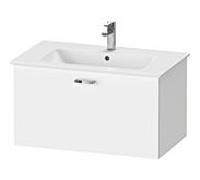Duravit XBase meuble-lavabo mural L:80 cm avec 1 tiroir, XB60310, Coloris: DÃ©cor blanc mat - XB603101818
