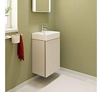 Meuble sous-vasque Hansgrohe Xilesa E 54245780 430x330mm, compatible avec lave-mains , charnière de porte à gauche, beige sable mat