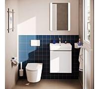 Meuble sous-vasque hansgrohe Xilesa E 54247700 480x380mm, tiroir 2000 , pour lave-mains , blanc mat