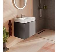 Meuble sous-vasque Hansgrohe Xilesa E 54255760 1 tiroir, pour lavabo, 630 x 470 mm, gris ardoise mat