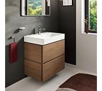 Meuble sous-vasque Hansgrohe Xilesa E 54258550 680x470mm, 2 tiroirs, pour lavabo, sans PushOpen, chêne cachemire