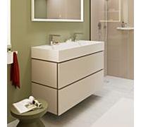 Meuble Pour Lavabo Encastrable Hansgrohe Xilesa E 1180/470, 2 tiroirs Beige sable mat 54264780