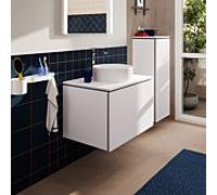 Hansgrohe Meuble sous-lavabo Xilesa E - 1 tiroir, découpe centrale, 780x550x500 mm, Blanc mat