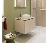 hansgrohe Xilesa E meuble sous-lavabo, 1 tiroir, pour console découpe au centre, 780x550x500mm, 54265780, Couleur: Beige sable mat