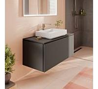 hansgrohe Xilesa E meuble sous-lavabo, 1 tiroir, pour console découpe au centre, 1180x550x500mm, 54267760, Couleur: Gris ardoise mat