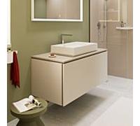 Meuble sous-vasque hansgrohe Xilesa E 54267780 1 tiroir, 1180 x 550 mm, beige sable mat