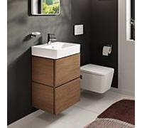 Meuble sous-vasque Hansgrohe Xilesa E 54290550 480 x 380 mm, 2 tiroirs, compatible avec lave-mains , avec PushOpen, chêne cachemire