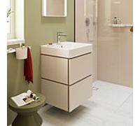 hansgrohe Xilesa E Meuble sous-lavabo pour lavabos, 2 tiroirs PushOpen, 530x470x620mm, 54292780, Couleur: Beige sable mat