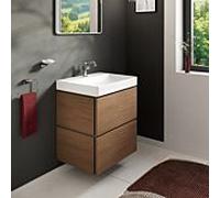 Meuble sous-vasque Hansgrohe Xilesa E 54293550 580 x 470 mm, avec 2 tiroirs PushOpen, chêne cachemire