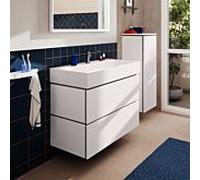 Meuble Pour Lavabo Encastrable Hansgrohe Xilesa E 980/470, 2 tiroirs, PushOpen Blanc mat 54297700