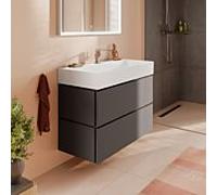 Meuble Pour Lavabo Encastrable Hansgrohe Xilesa E 980/470, 2 tiroirs, PushOpen Gris ardoise mat 54297760